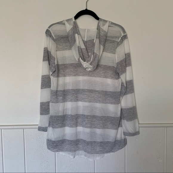 Splendid Homespun Hood Tunic Top Stripe Cover-Up - Picture 3 of 6
